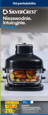 Frytkownica na gorące powietrze ze szklanym pojemnikiem SilverCrest promocja w Lidl