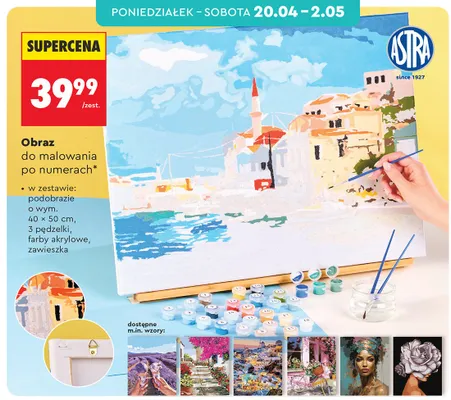 Obraz do malowania po numerach promocja w Biedronka