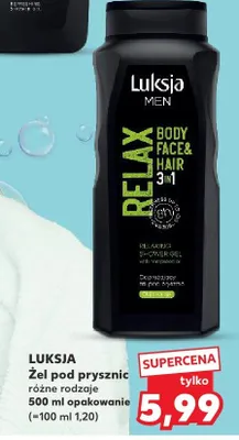 Żel pod prysznic różne rodzaje Relax Body Face & Hair 3in1 promocja w Kaufland