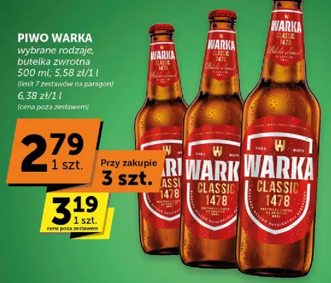 Piwo Warka Classic 1478 promocja w Euro Sklep