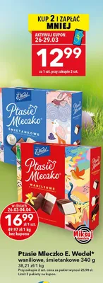 Ptasie mleczko waniliowe promocja w LEWIATAN