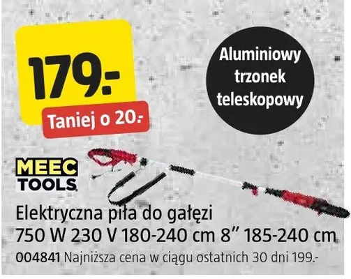 Elektryczna piła do gałęzi 750 W 230 V 180-240 mm 8" 185-240 cm promocja w Jula