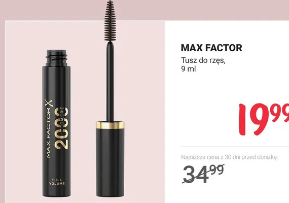 Tusz do rzęs ultra black 22 BOURJOIS VOLUME REVEAL promocja w Rossmann