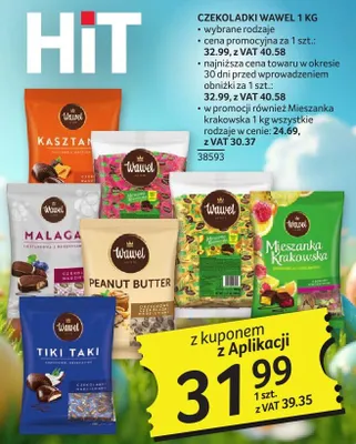 Czekoladki Wawel 1 kg promocja w Selgros