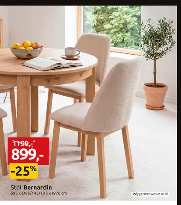 Stół Bernardin promocja w Black Red White