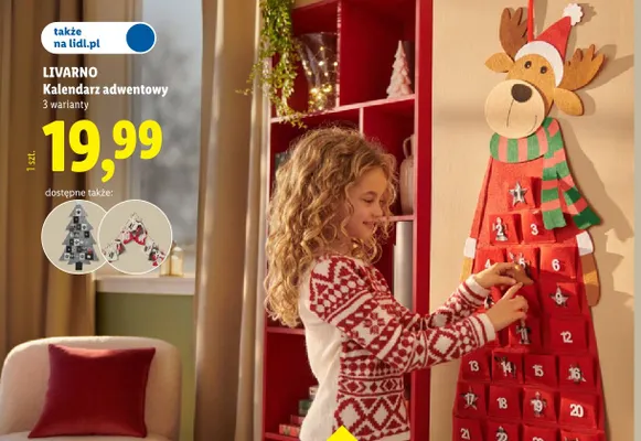 Kalendarz adwentowy Livarno promocja w Lidl