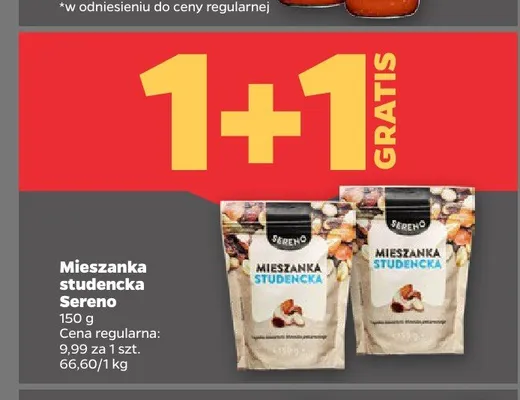 Mieszanka studencka Sereno promocja w Netto