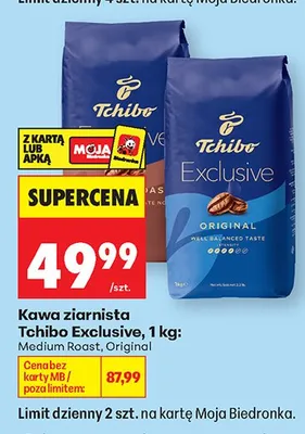 Kawa ziarnista Tchibo Exclusive promocja w Biedronka