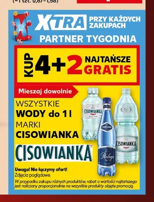 Woda niegazowana Cisowianka promocja w Kaufland