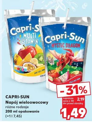 Napój wieloowocowy promocja w Kaufland