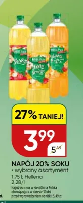 Napój 20% soku wybrany asortyment promocja w Chata Polska