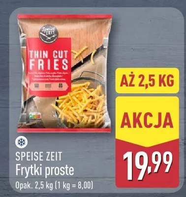 Frytki proste Speise Zeit promocja w Aldi