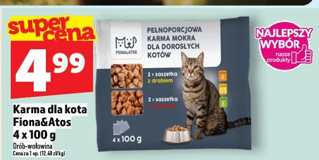 Karma dla kota 4x100g promocja w TOPAZ