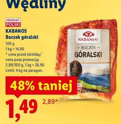 Boczek góralski promocja w Lidl