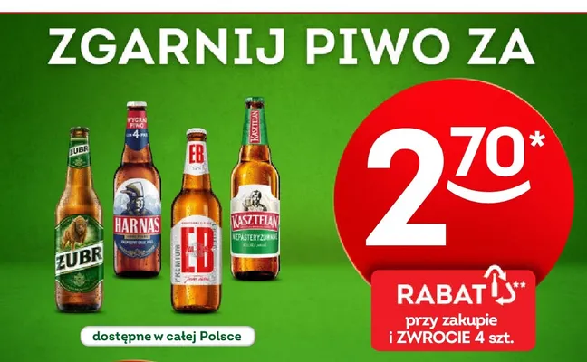 Piwo Harnaś promocja w Żabka