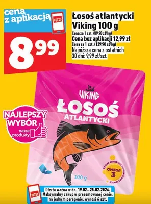Łosoś atlantycki Viking 100g promocja w TOPAZ