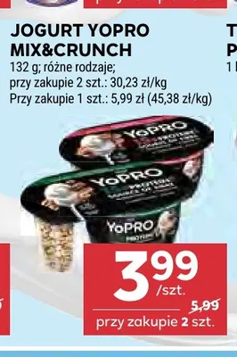 Jogurt YoPro Mix & Crunch promocja w Stokrotka