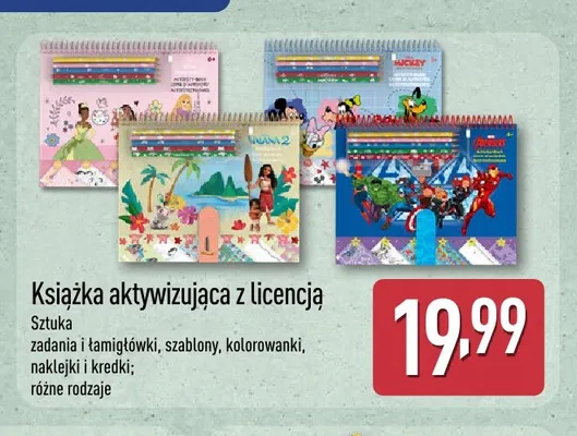Książka aktywizująca z licencją promocja w Aldi