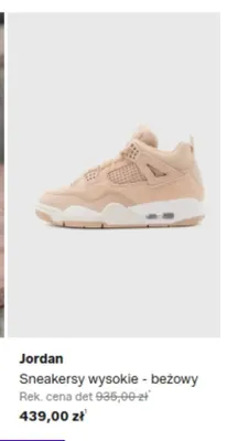 Sneakersy wysokie Jordan - beżowy promocja w Lounge by Zalando