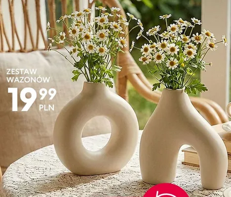 Zestaw wazonów Sinsay Home promocja w Sinsay