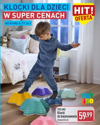 Klocki do balansowania Toylino promocja w Aldi