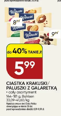 Ciastka Krakuski / paluszki z galaretką Bahlsen promocja w Chata Polska