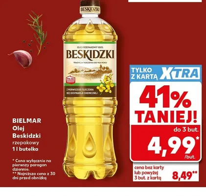 Olej rzepakowy Beskidzki promocja w Kaufland