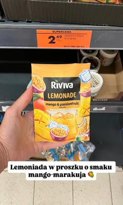 Lemoniada w proszku Riviva mango & passionfruit promocja w Biedronka