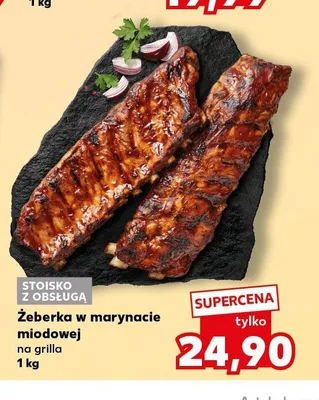 Żeberka w marynacie miodowej na grilla promocja w Kaufland