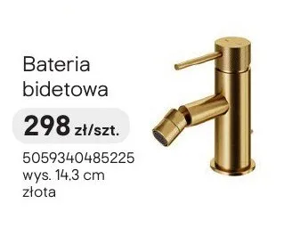 Bateria bidetowa GoodHome Owens złota promocja w Castorama