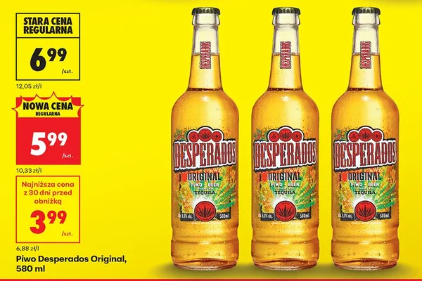 Piwo Desperados Original promocja w Biedronka