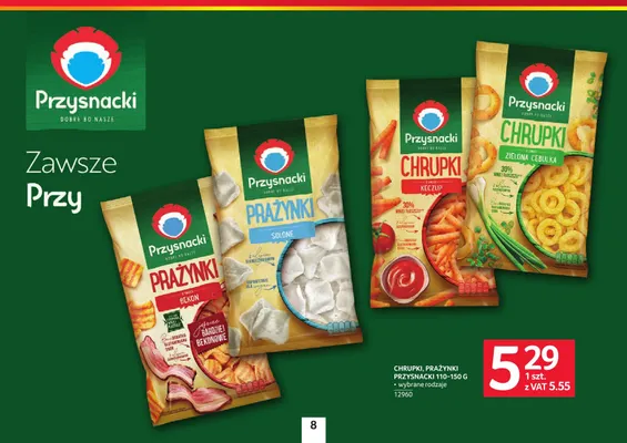 Chrupki zielona cebulka Przysnacki promocja w Selgros