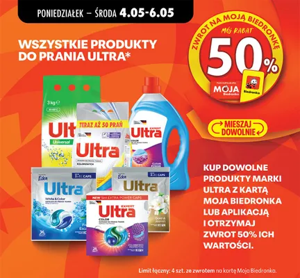 Kapsułki do prania tkanin Ultra Gold & Jasmin promocja w Biedronka