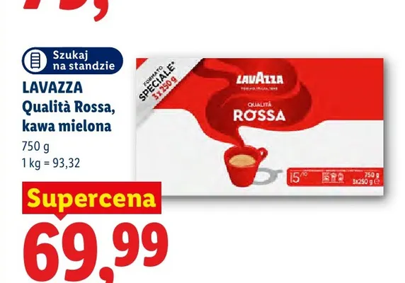 Kawa mielona Qualità Rossa Lavazza promocja w Lidl