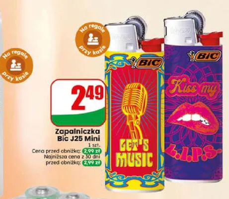 Zapalniczka Bic J25 Mini promocja w Dino