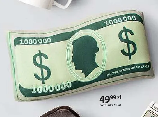 Poduszka banknot 1 000 000 $ promocja w Empik