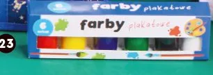 Farby plakatowe 6 sztuk promocja w Biedronka