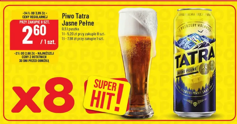 Piwo Tatra promocja w POLOmarket