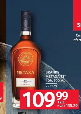 Brandy Metaxa 12* promocja w Selgros