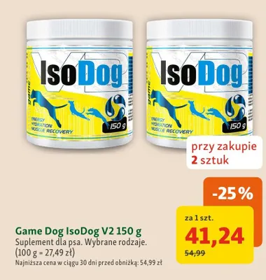 Suplement dla psa Game Dog IsoDog V2 promocja w MAXI ZOO