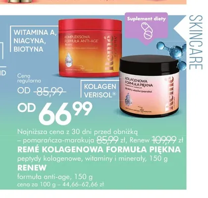 Suplement diety Remé Kolagenowa Formuła Piękna promocja w Super-Pharm