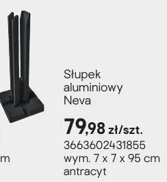 Słupek aluminiowy Neva promocja w Castorama