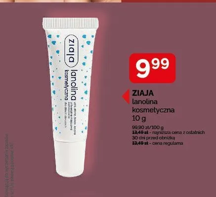 Lanolina kosmetyczna Ziaja promocja w Ziko Dermo
