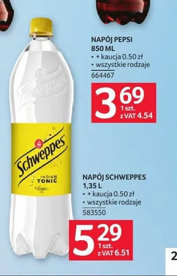 Napój Schweppes Indian Tonic promocja w Selgros