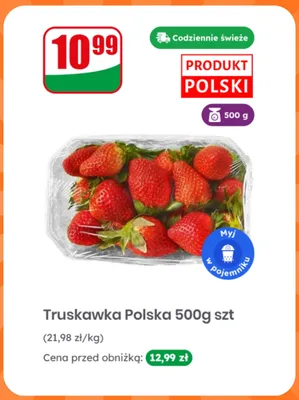 Truskawka polska promocja w Dino