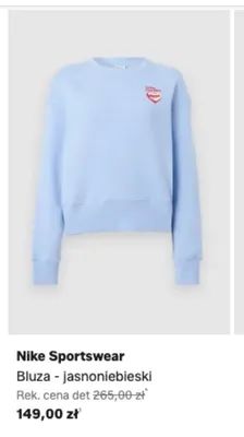Bluza Nike Sportswear jasnoniebieski promocja w Lounge by Zalando