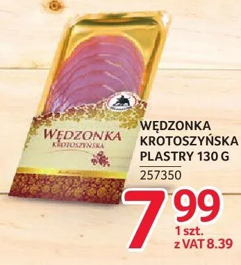 Wędzonka krotoszyńska plastry promocja w Selgros