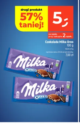 Czekolada Milka Oreo promocja w Dealz