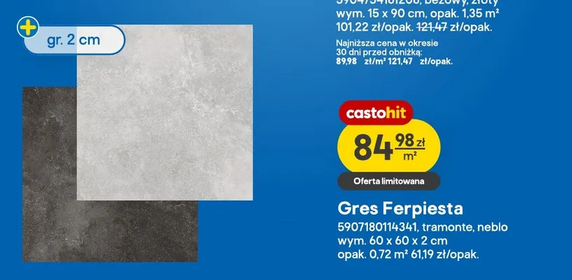 Gres Ferpiesta promocja w Castorama