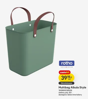 Multibag Rotho Albula Style zielony 25l promocja w Castorama